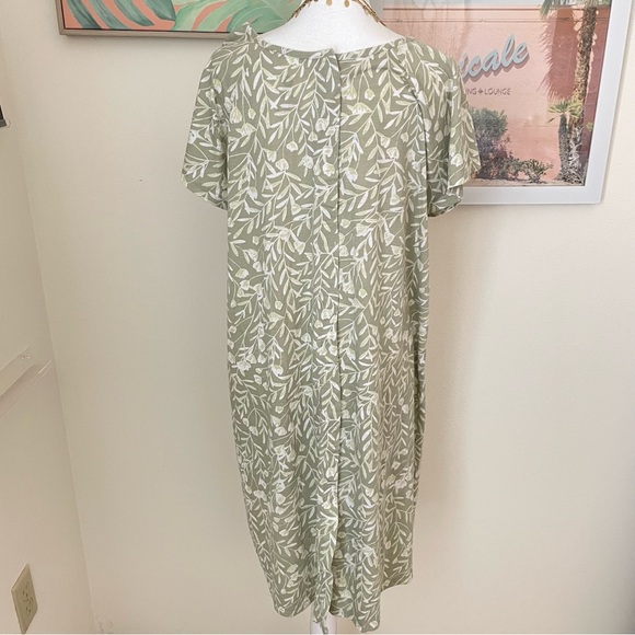 Kindred Bravely Universal Labor Delivery Nursing Gown S/M/L Floral Fern Green - Picture 9 of 9